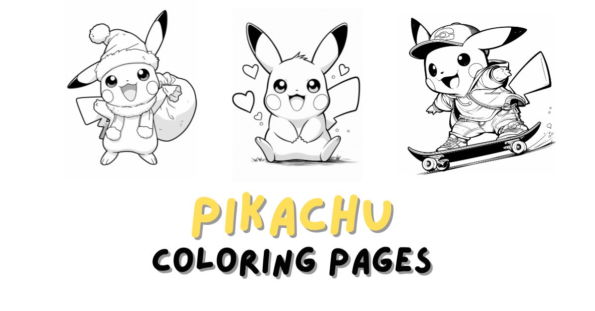 Pikachu Coloring Pages: 15 Free PDF Printables