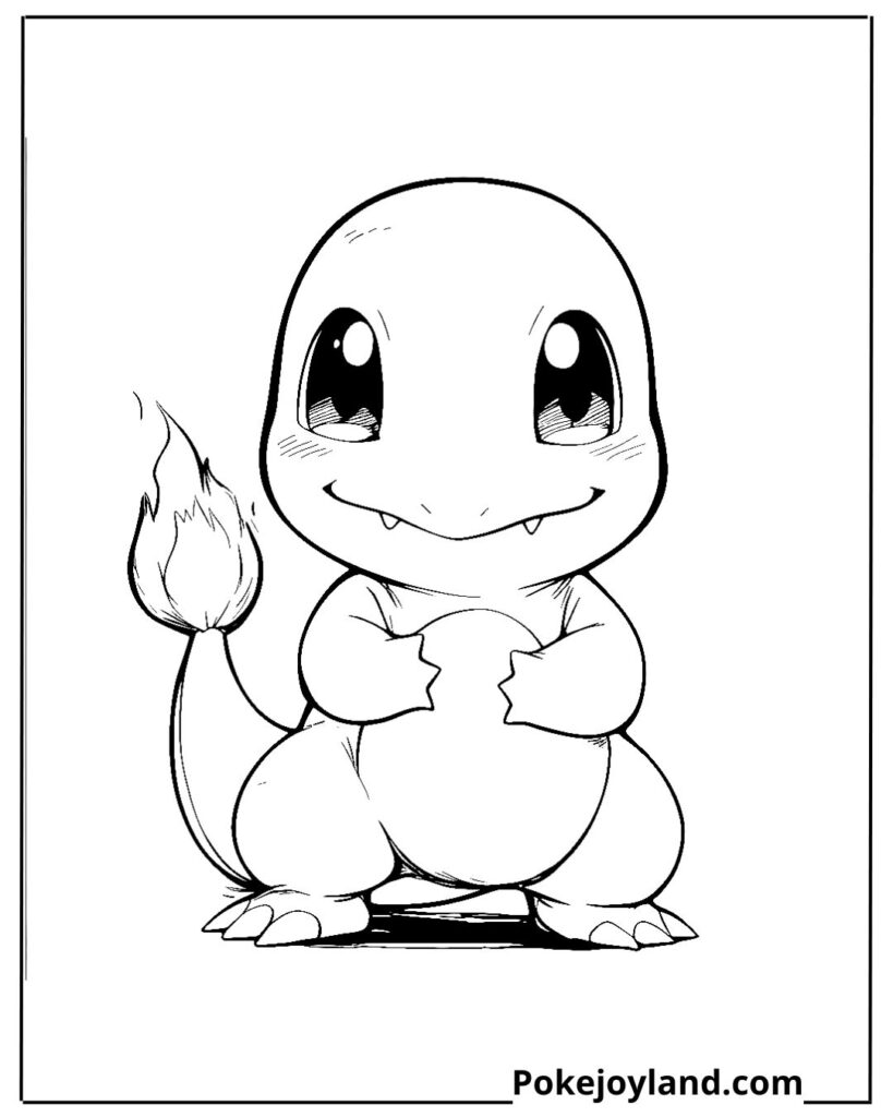 Charmander coloring page