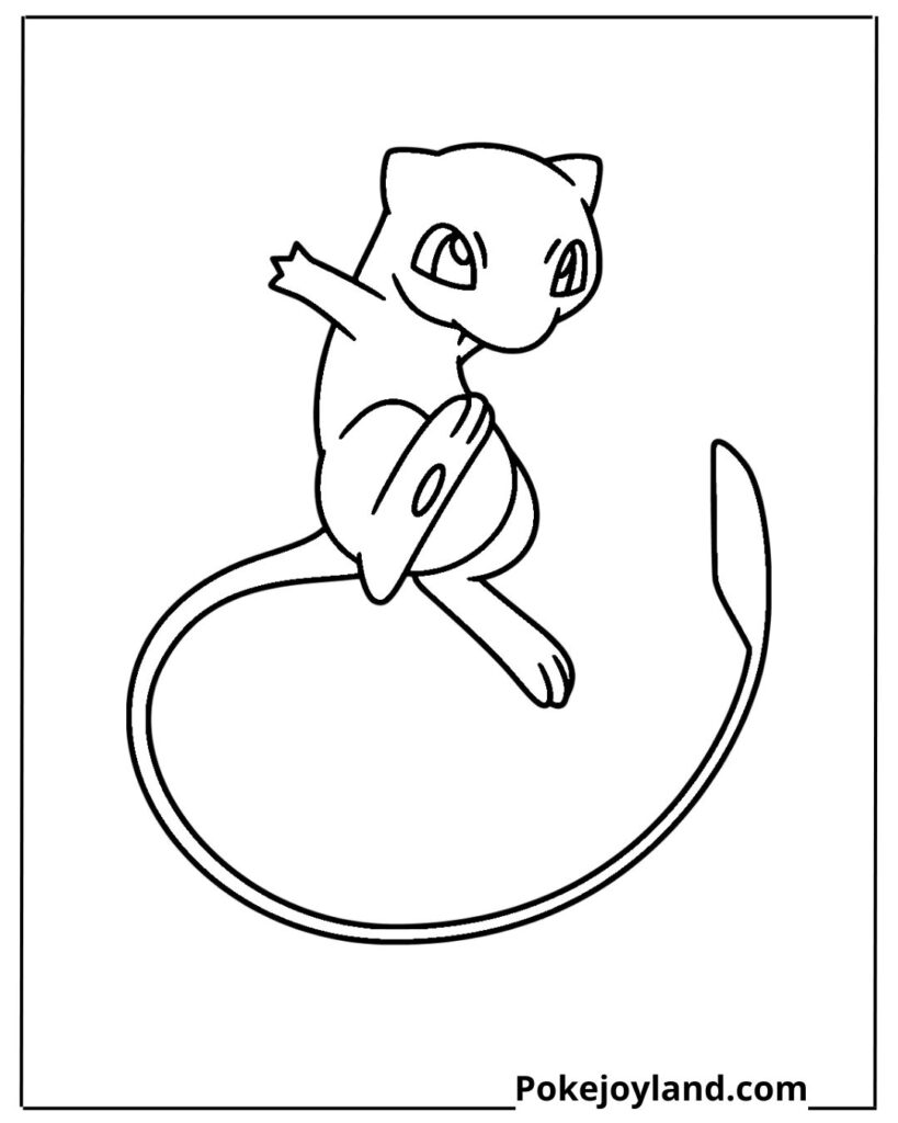 Mew Coloring Page