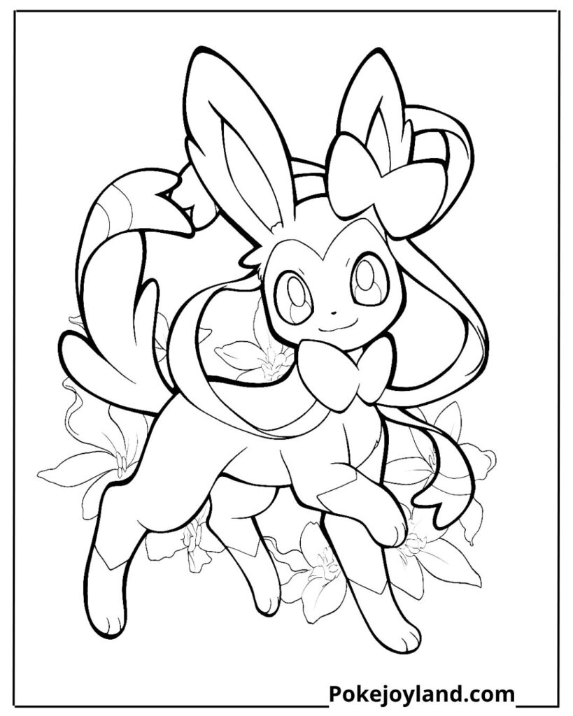 Sylveon coloring page