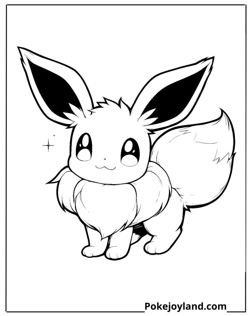 Eevee coloring page