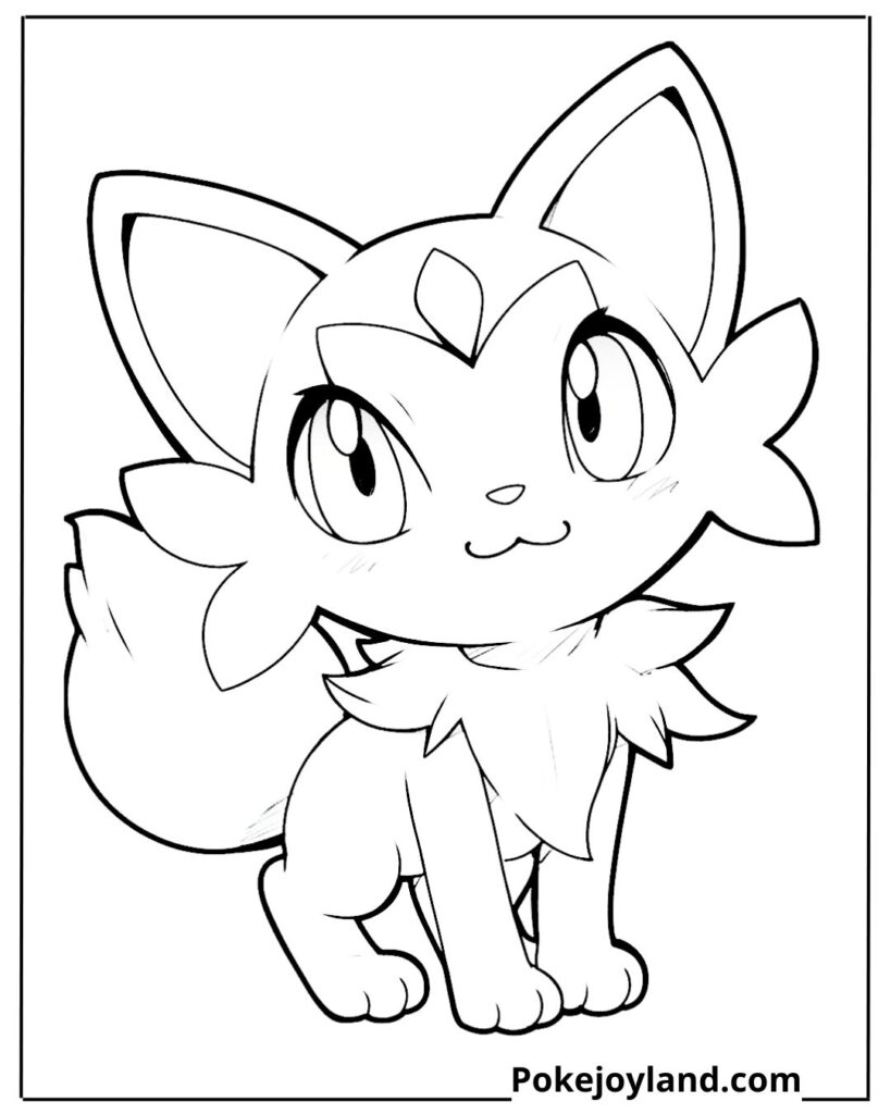 Sprigatito coloring page