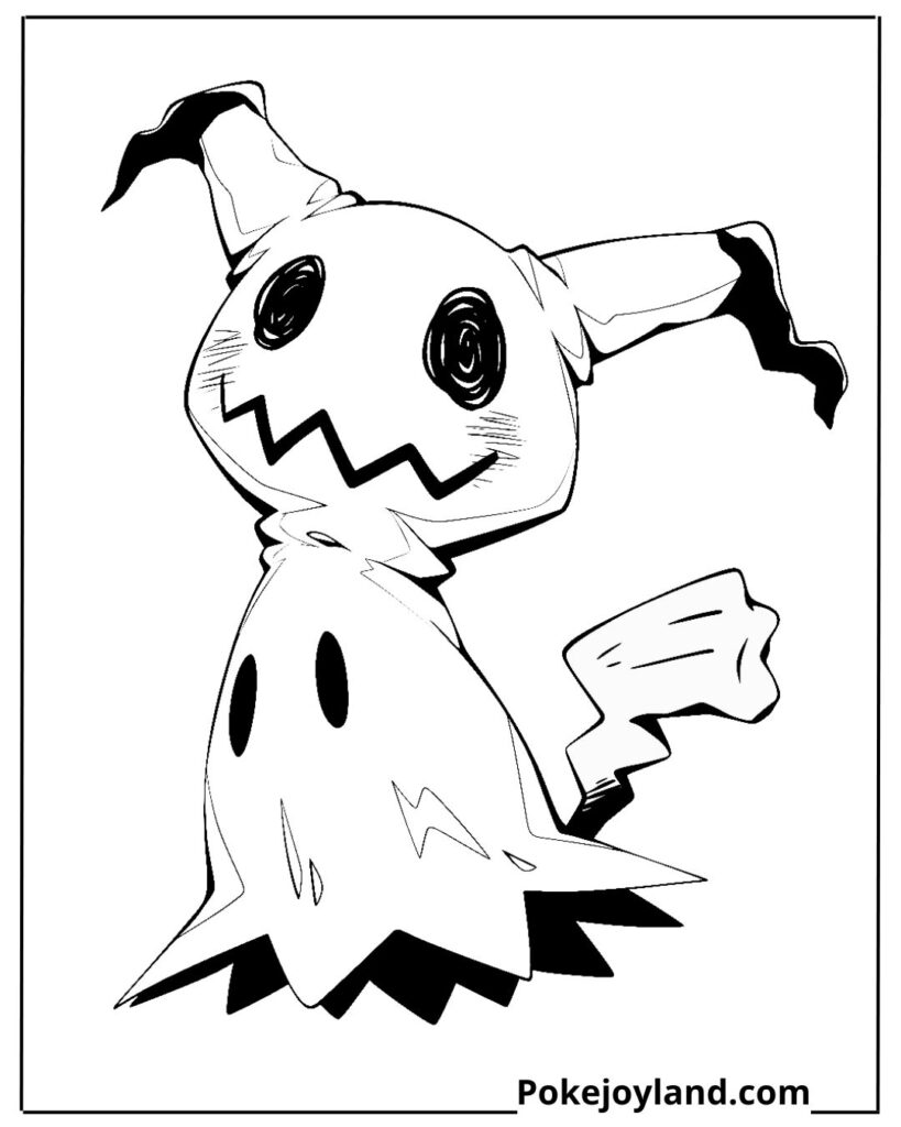 Mimikyu coloring page