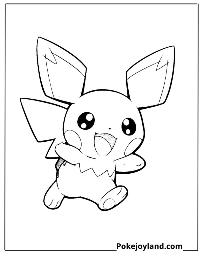 Pichu coloring page