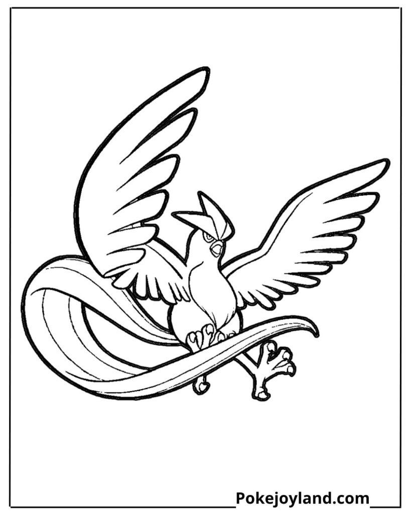 Articuno coloring page