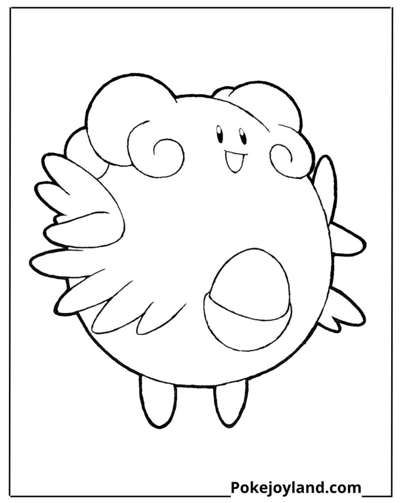 Blissey coloring page