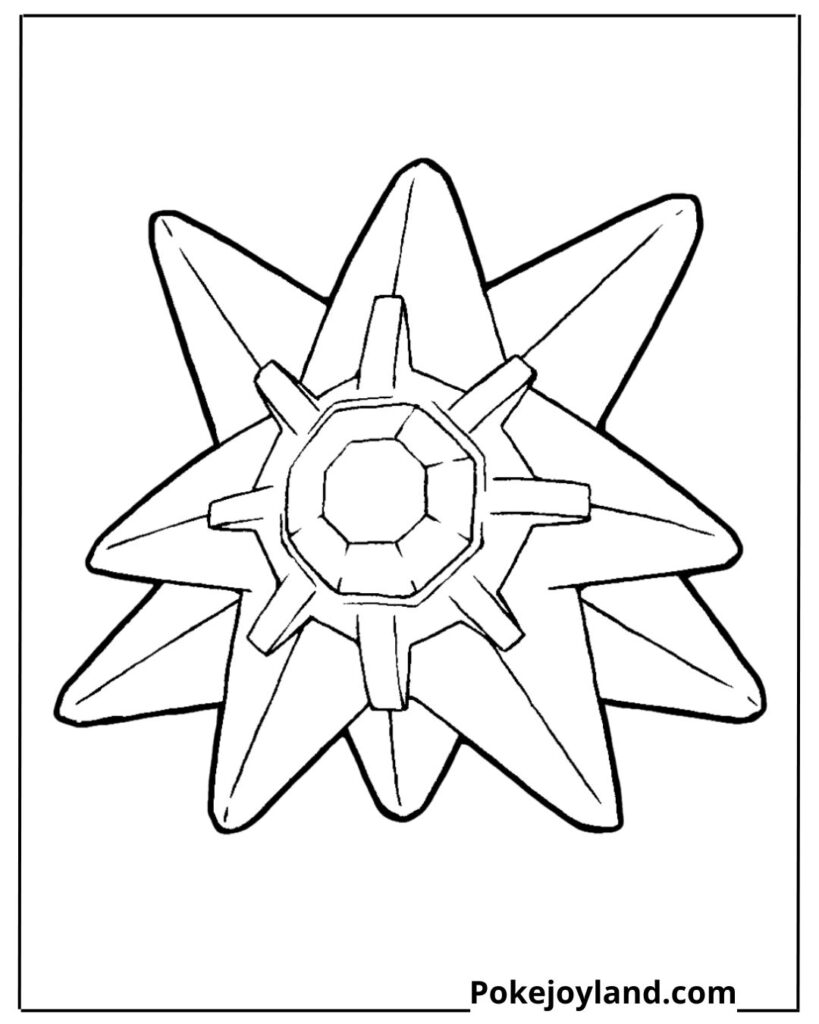 Starmie coloring page