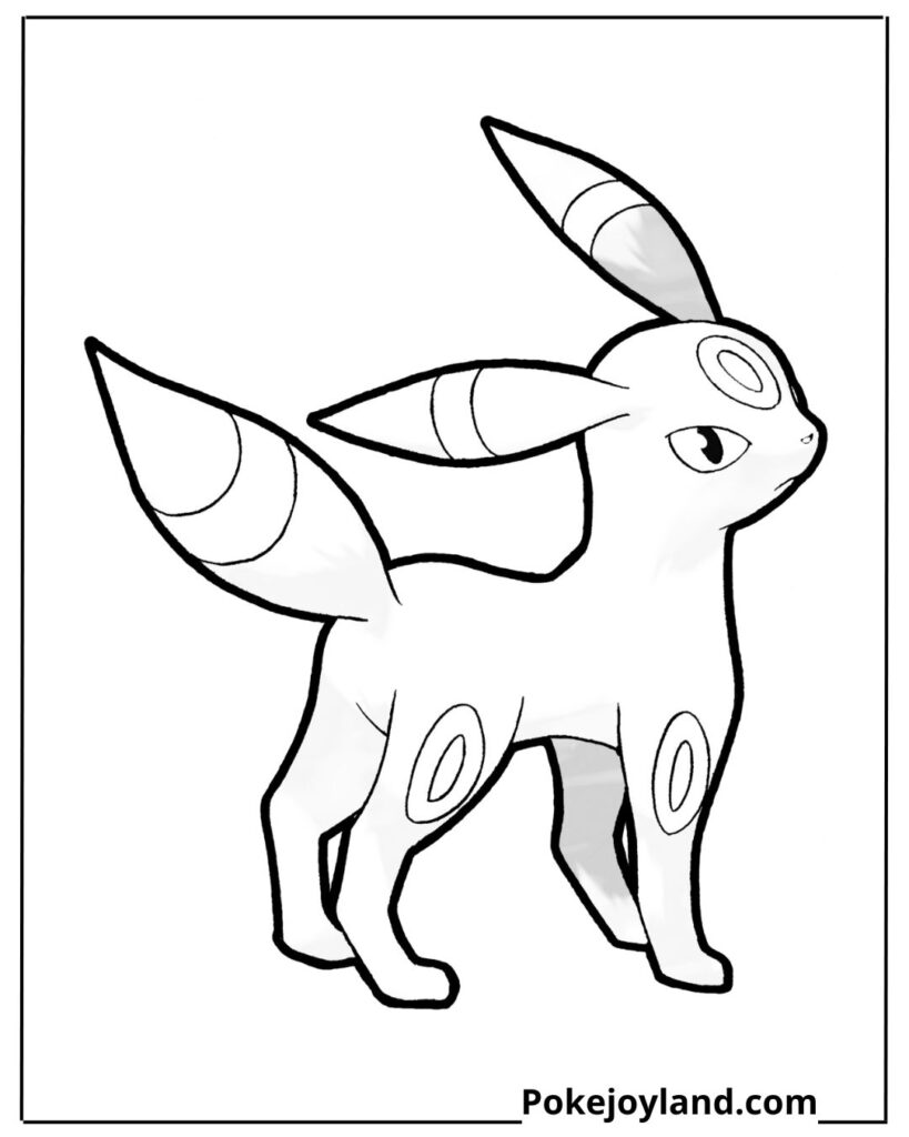 Umbreon coloring page