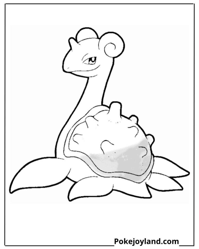 Lapras coloring page