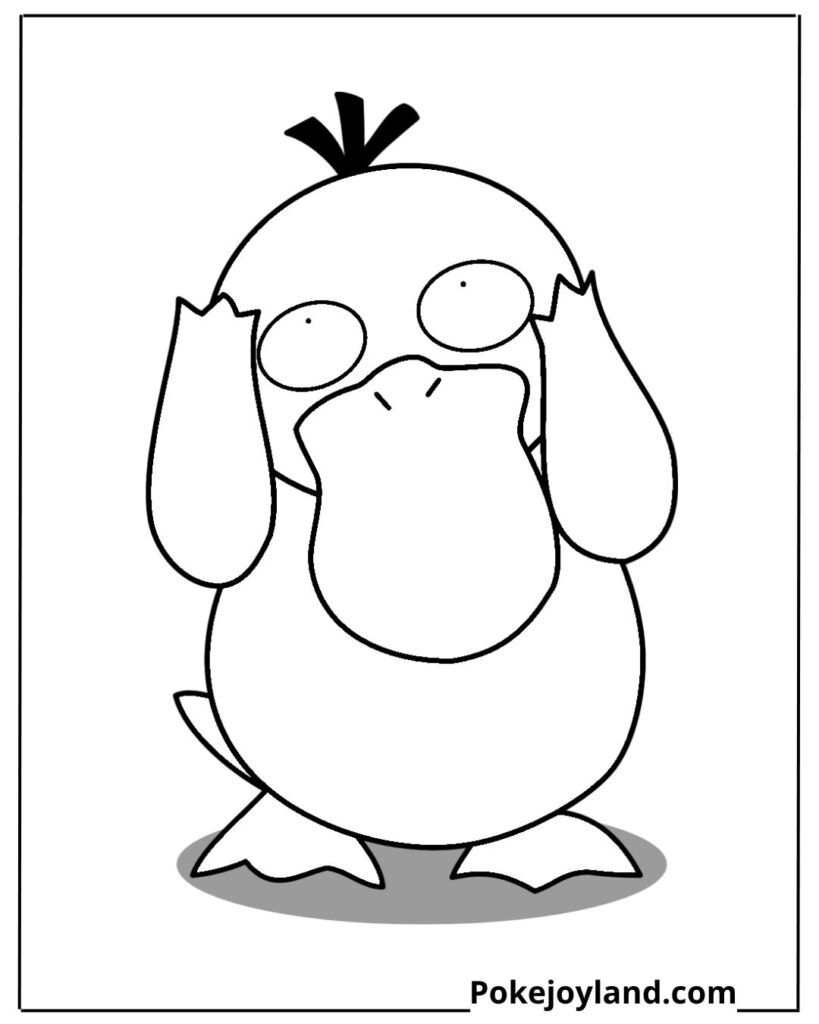 Psyduck coloring page