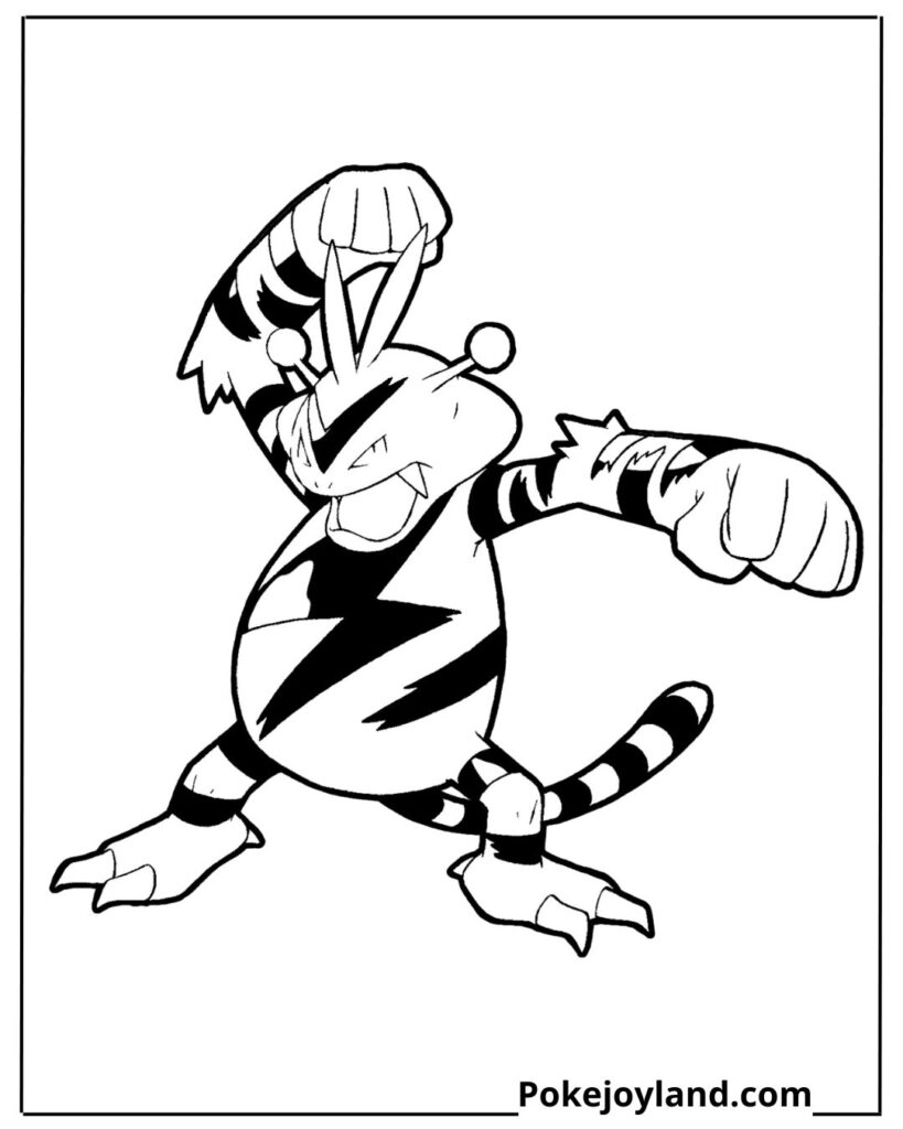 Electabuzz coloring page