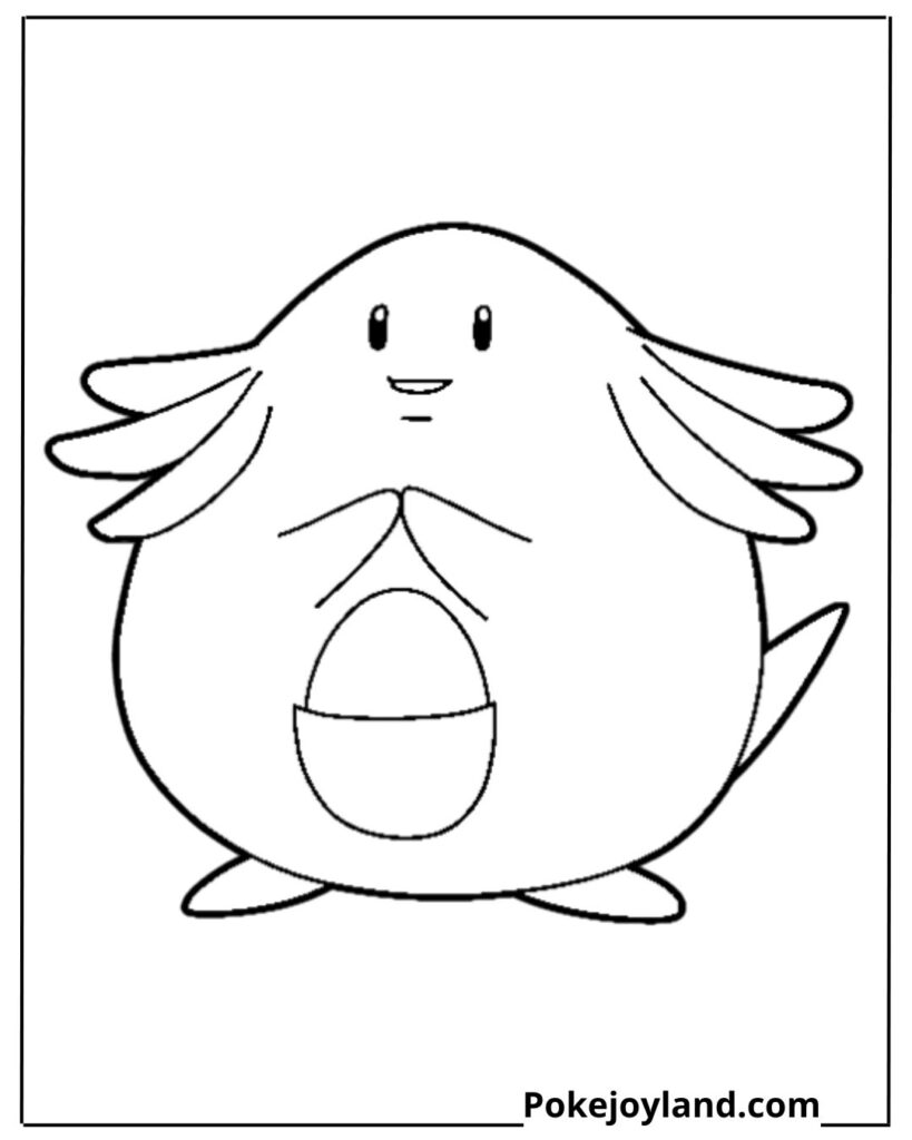 Chansey coloring page