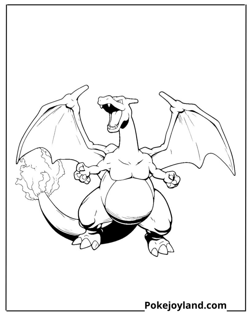 Charizard coloring page