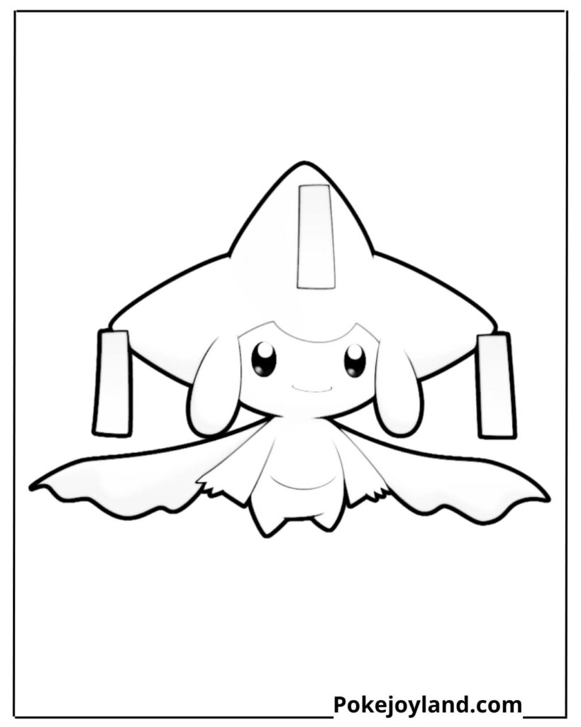 Jirachi coloring page