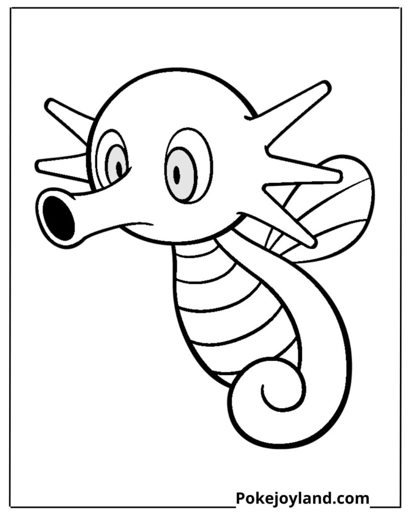 Horsea coloring page