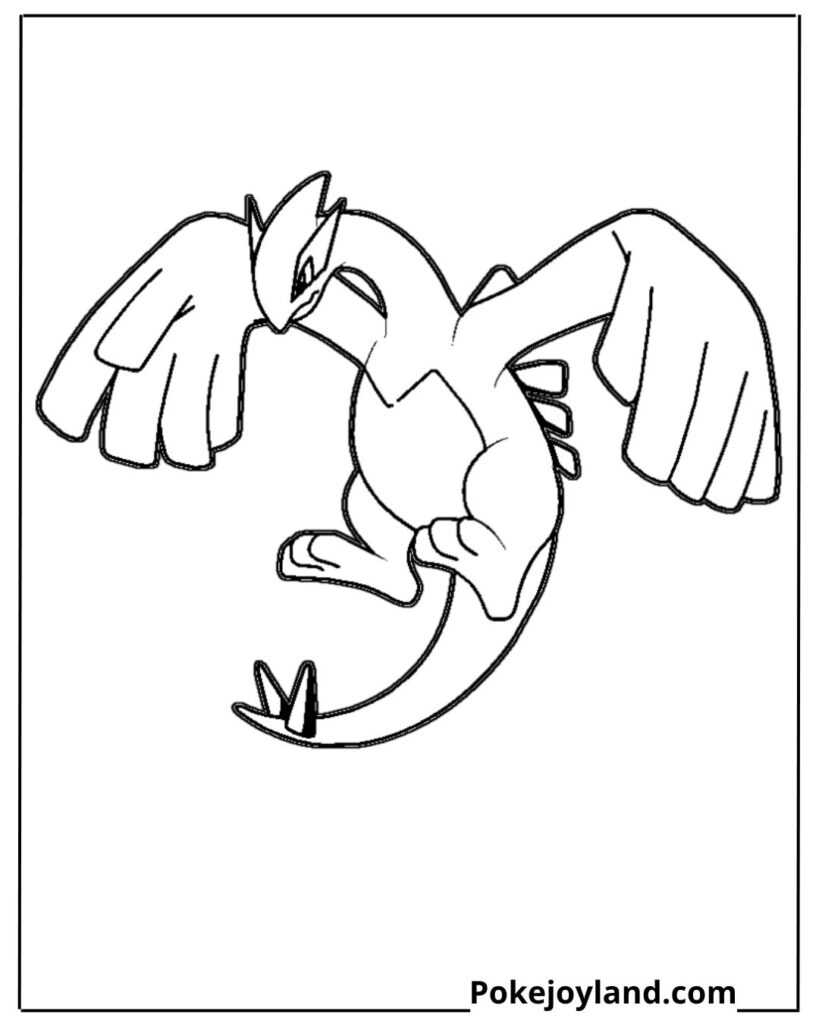 Lugia coloring page