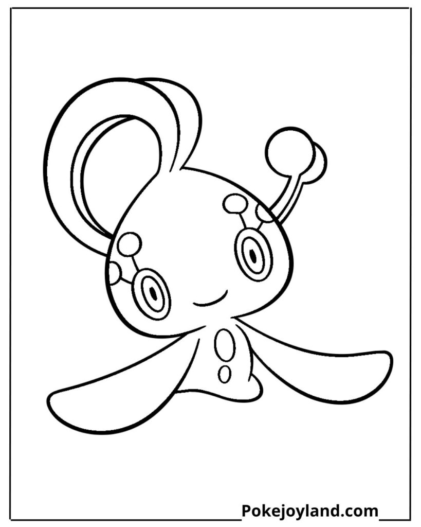 Manaphy coloring page