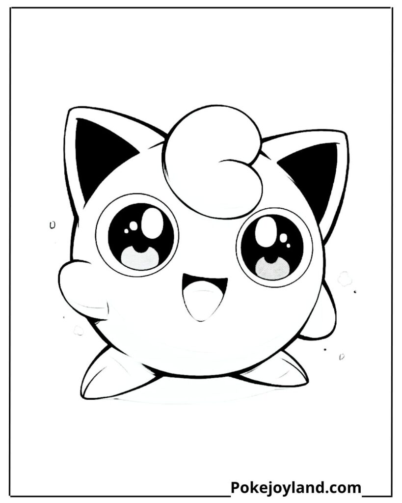 Jigglypuff coloring page