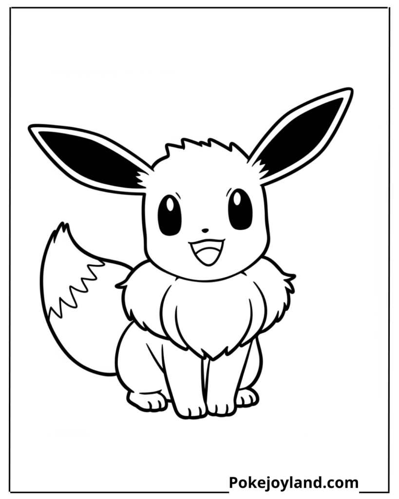 Eevee Coloring Page