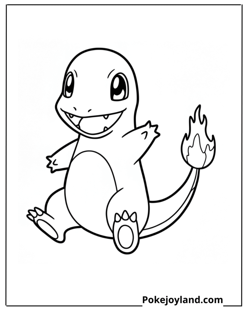 Charmander Coloring Page