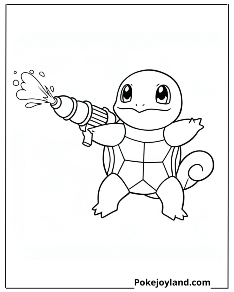 Squirtle Coloring Page