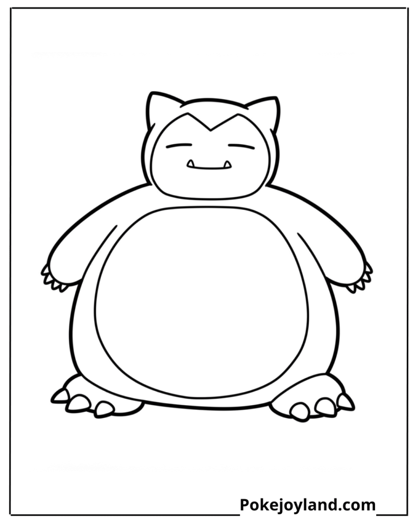 Snorlax Coloring Page