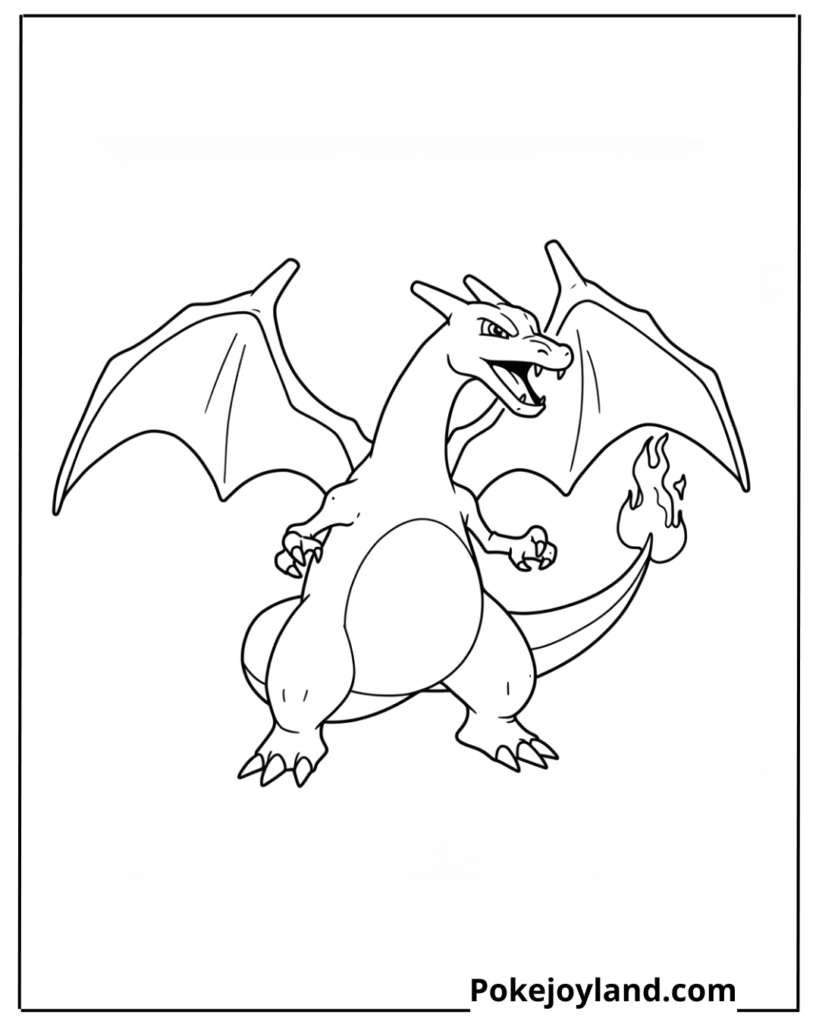 Charizard Coloring Page
