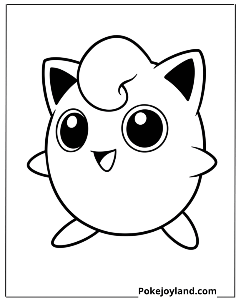 Jigglypuff Coloring Page