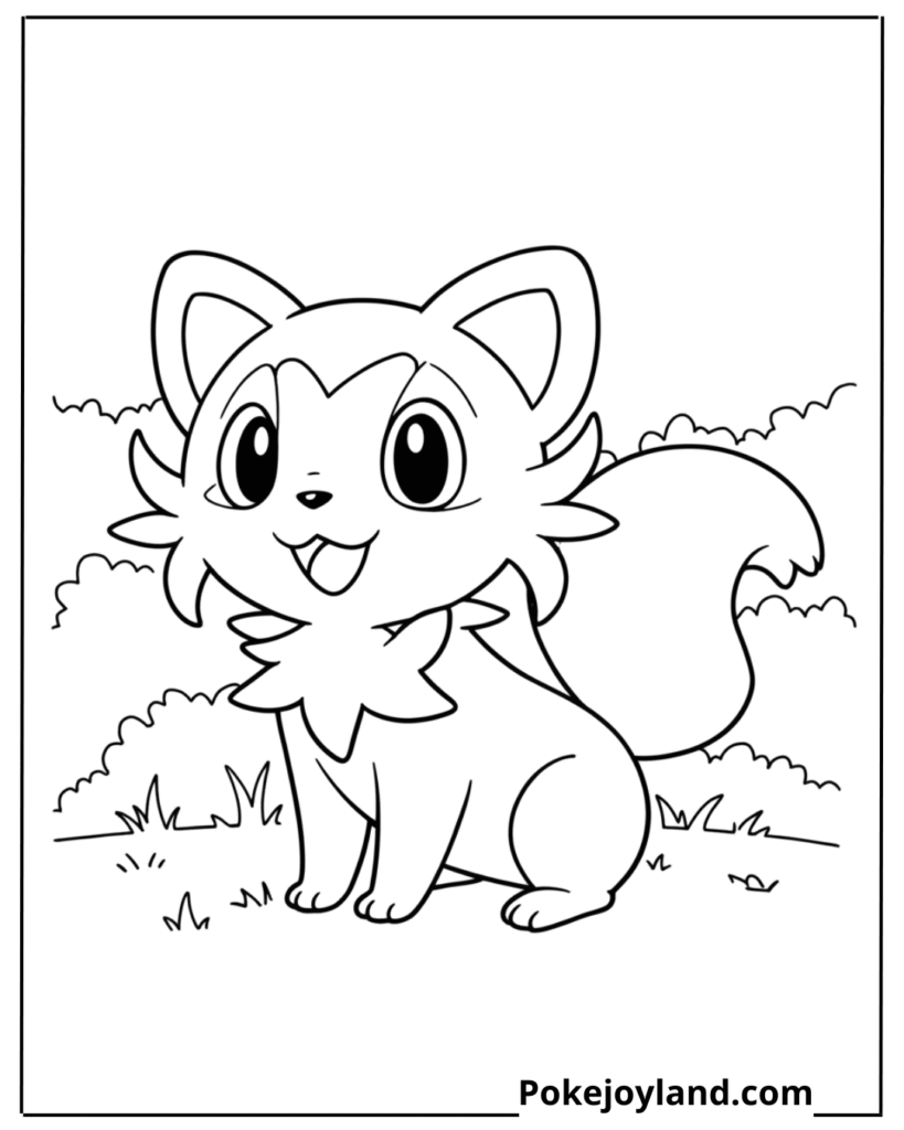 Sprigatito coloring page