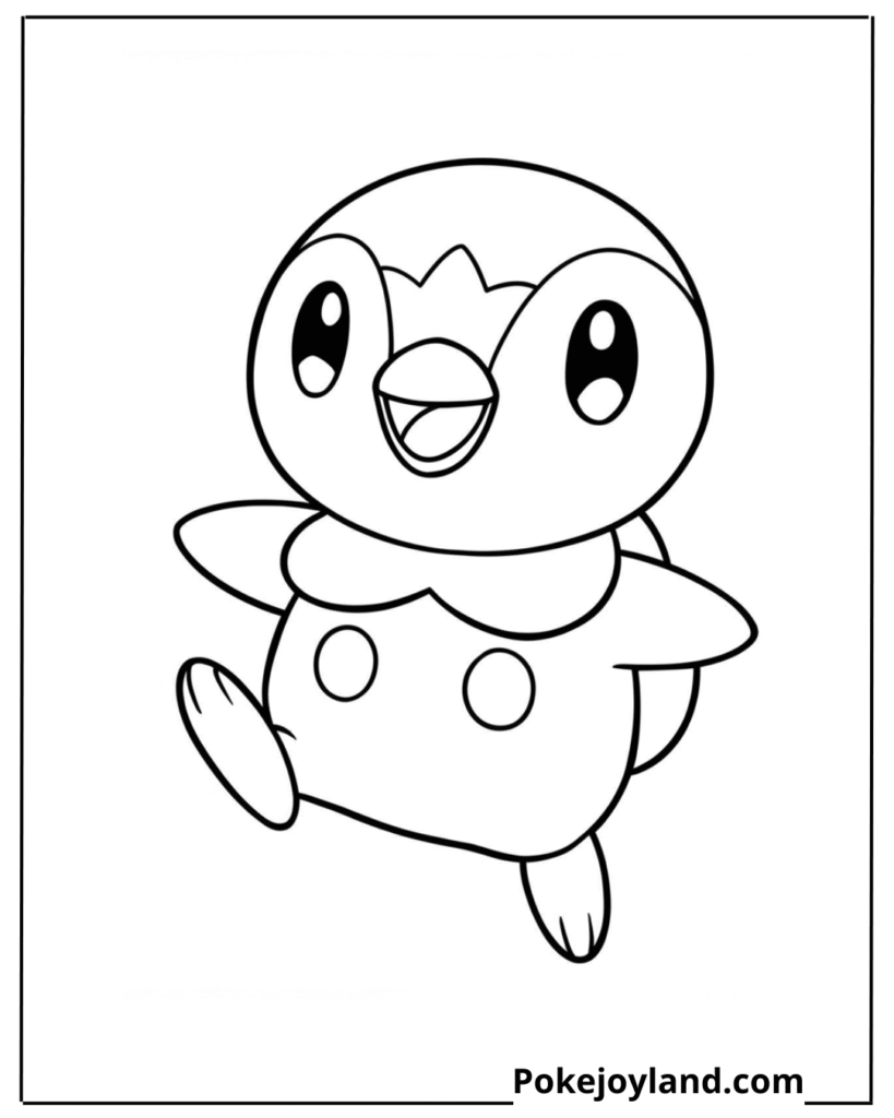 Piplup Coloring Page