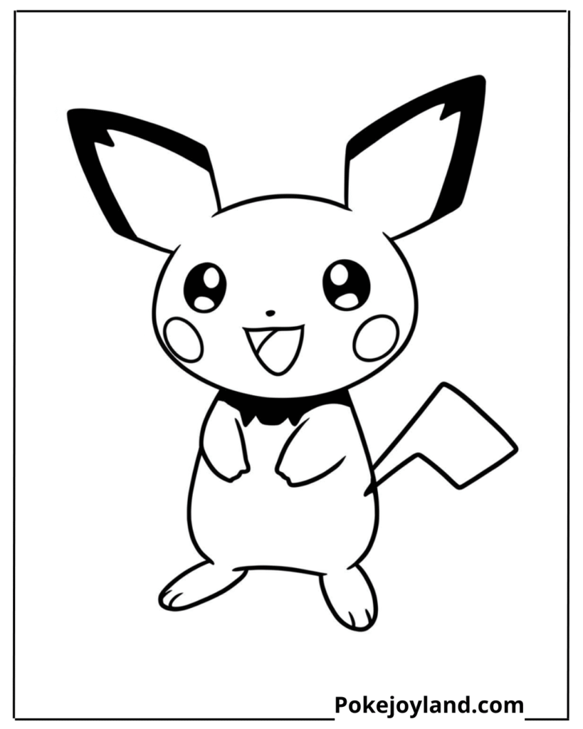 Pichu coloring page