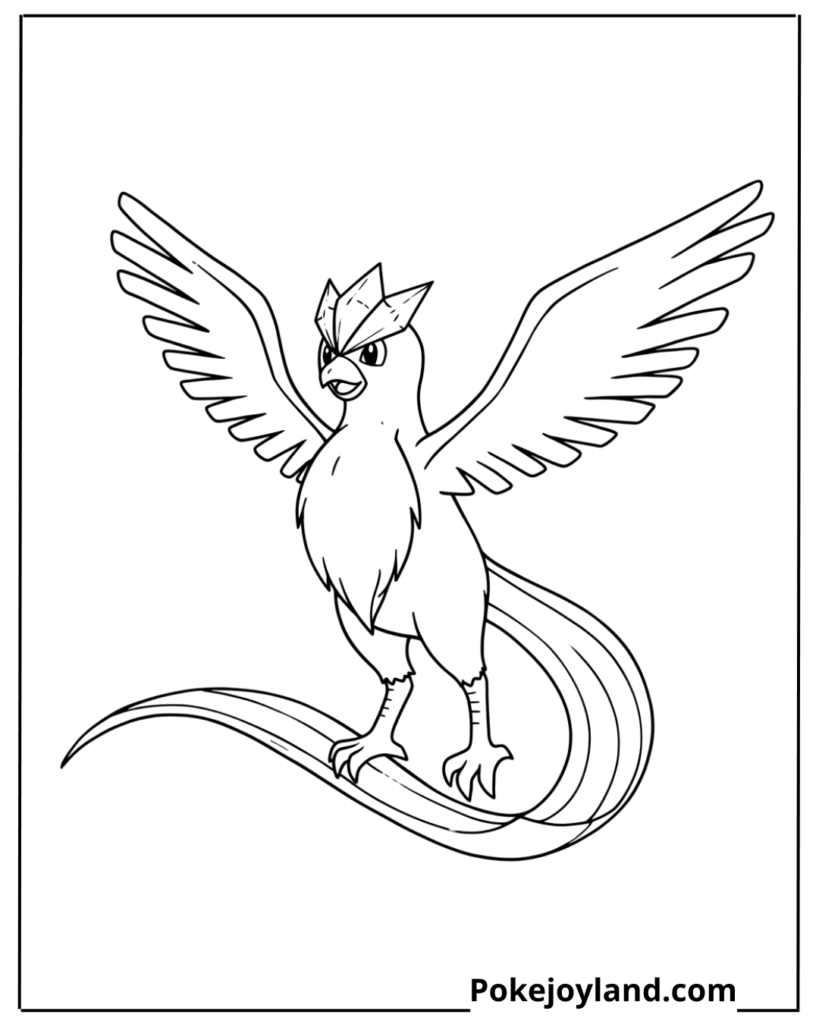 Articuno coloring page