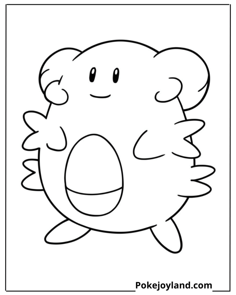 Blissey Coloring Page