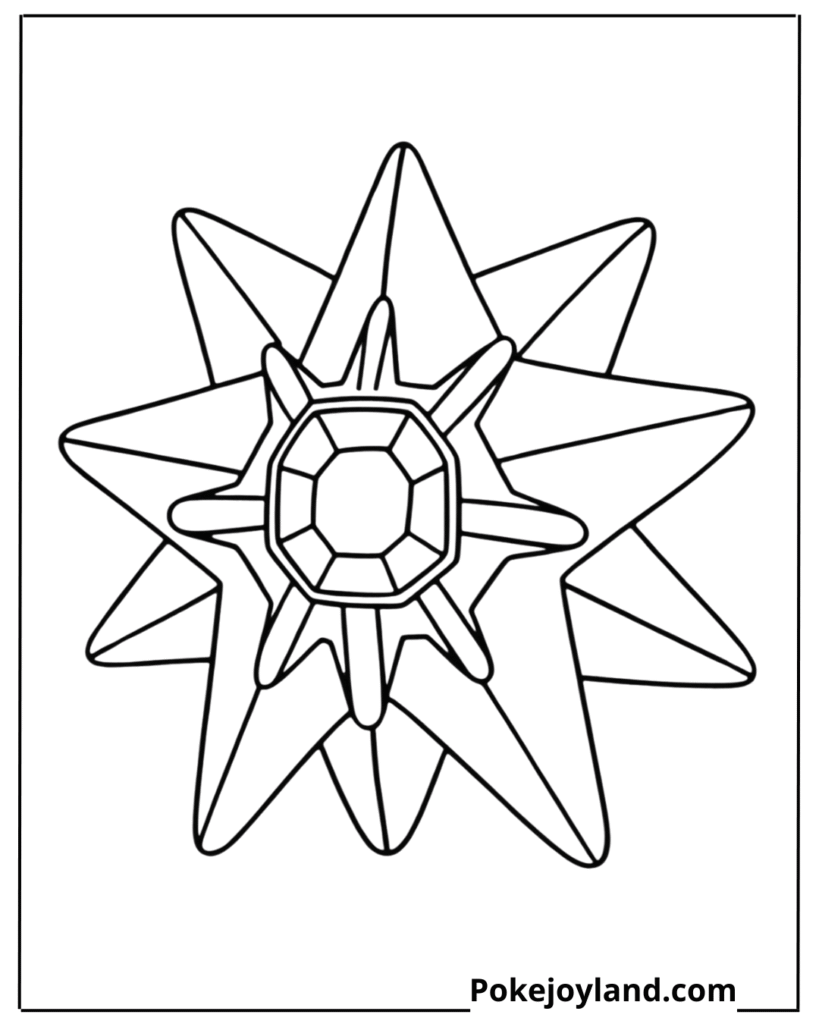 Starmie coloring page