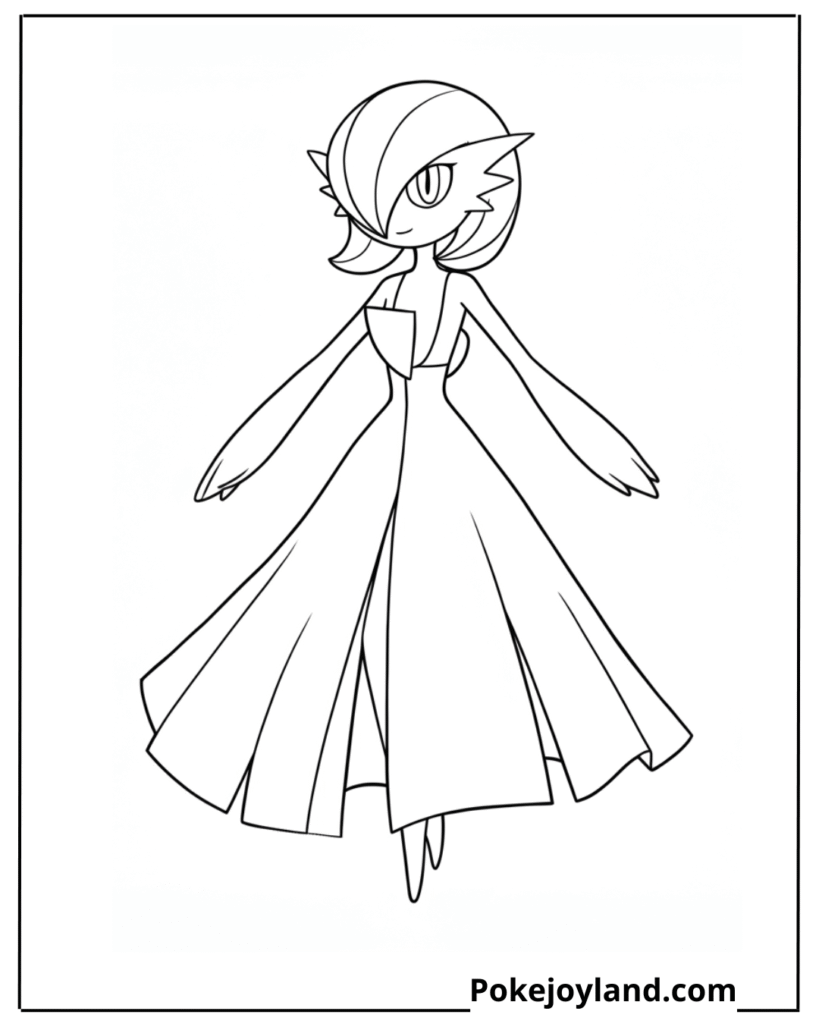 Gardevoir coloring page