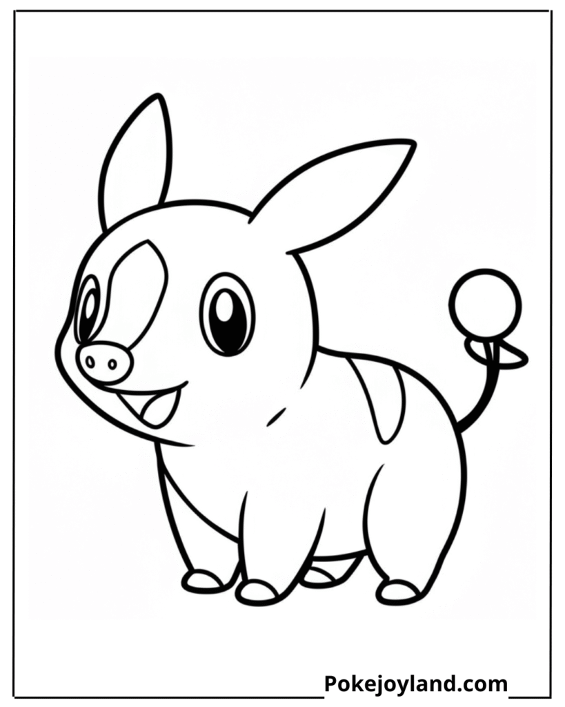 Tepig coloring page