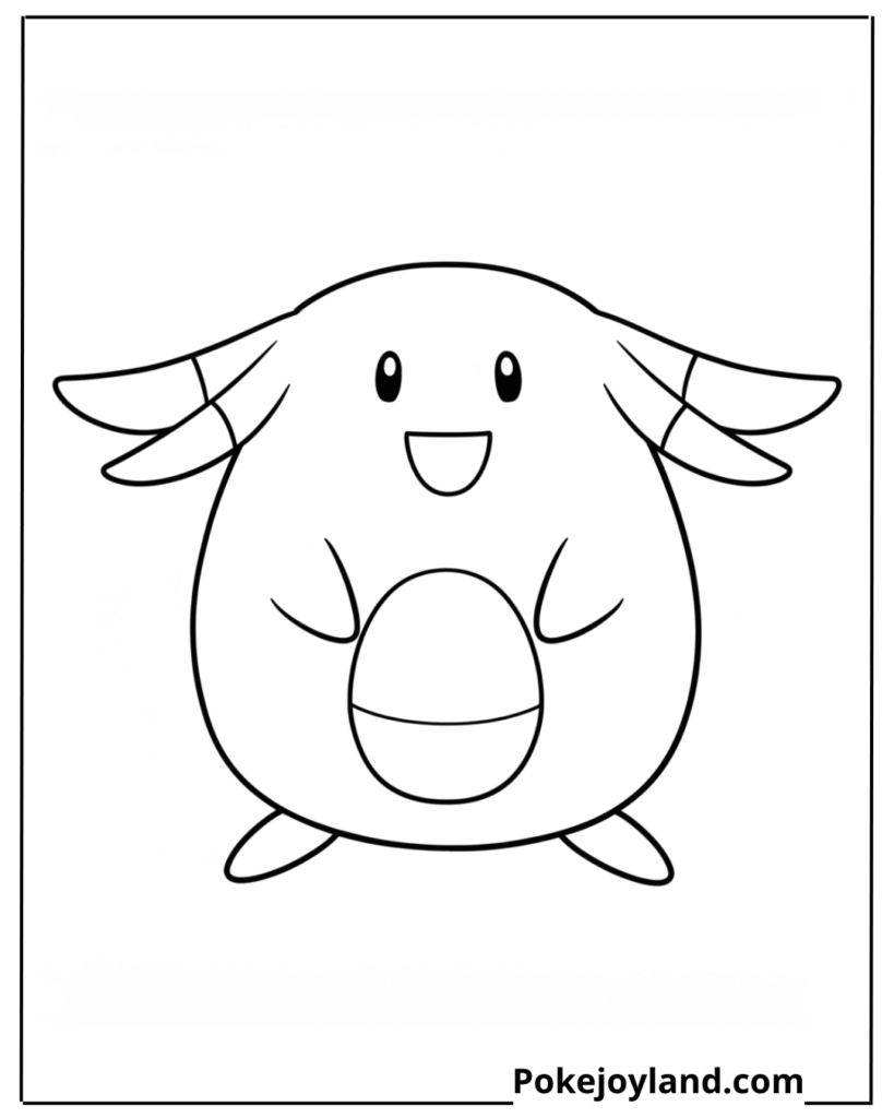 Chansey coloring page