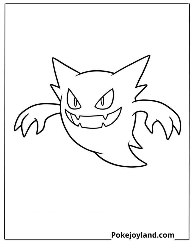 Haunter coloring page