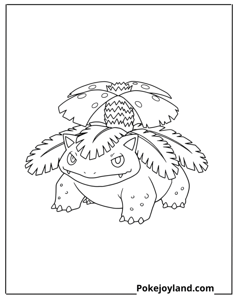 Venusaur coloring page