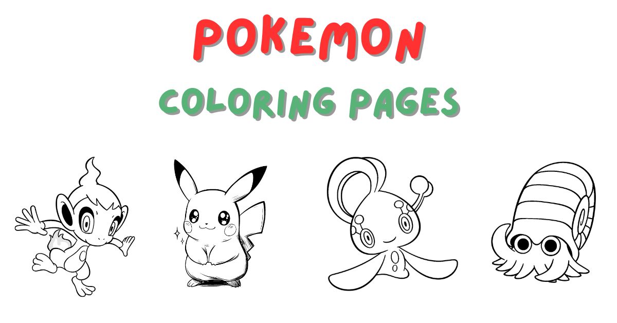 Pokemon Coloring Pages: 60+ Free PDF Printables