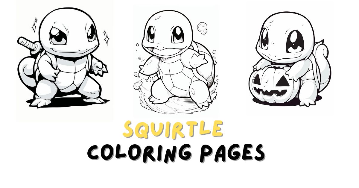 Squirtle Coloring Pages: Free PDF Printables