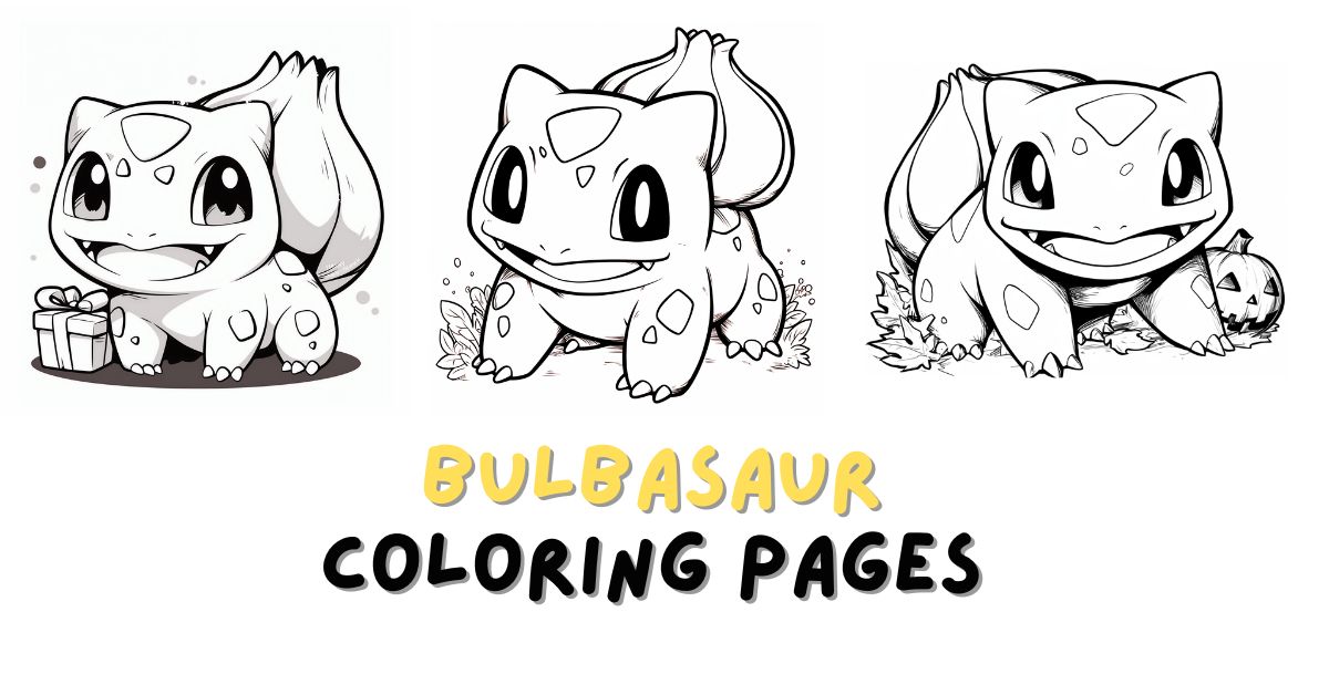 Bulbasaur Coloring Pages: Free PDF Printables