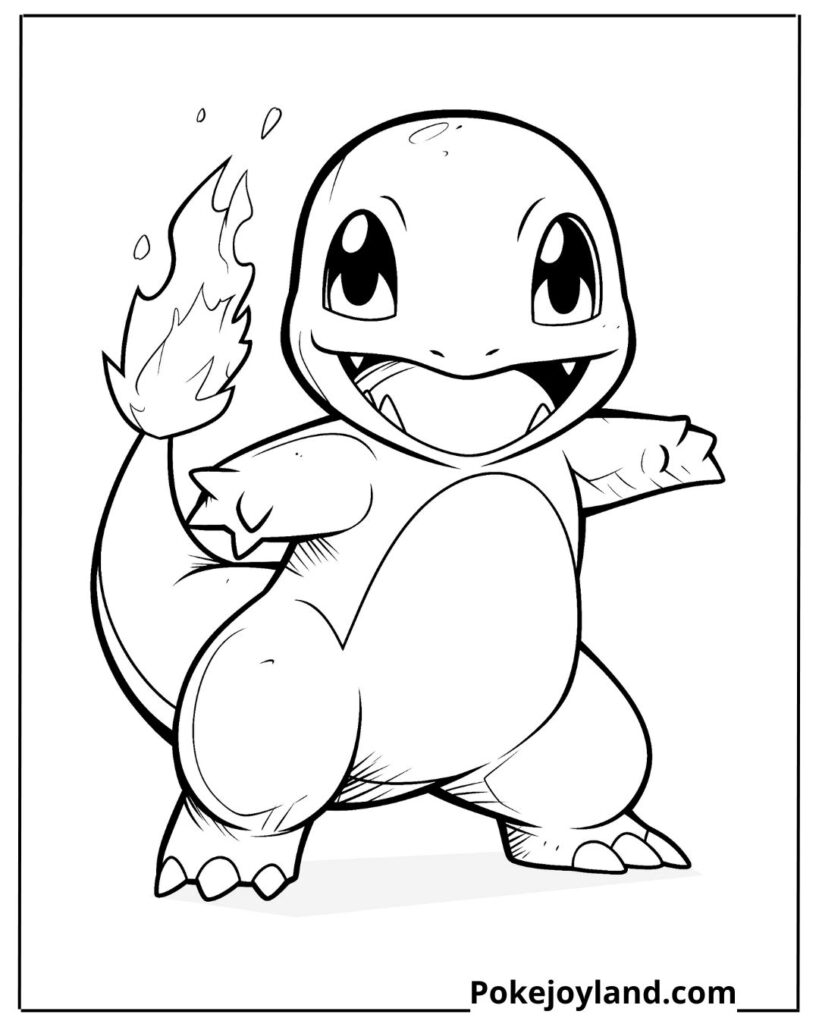 Charmander Coloring Page