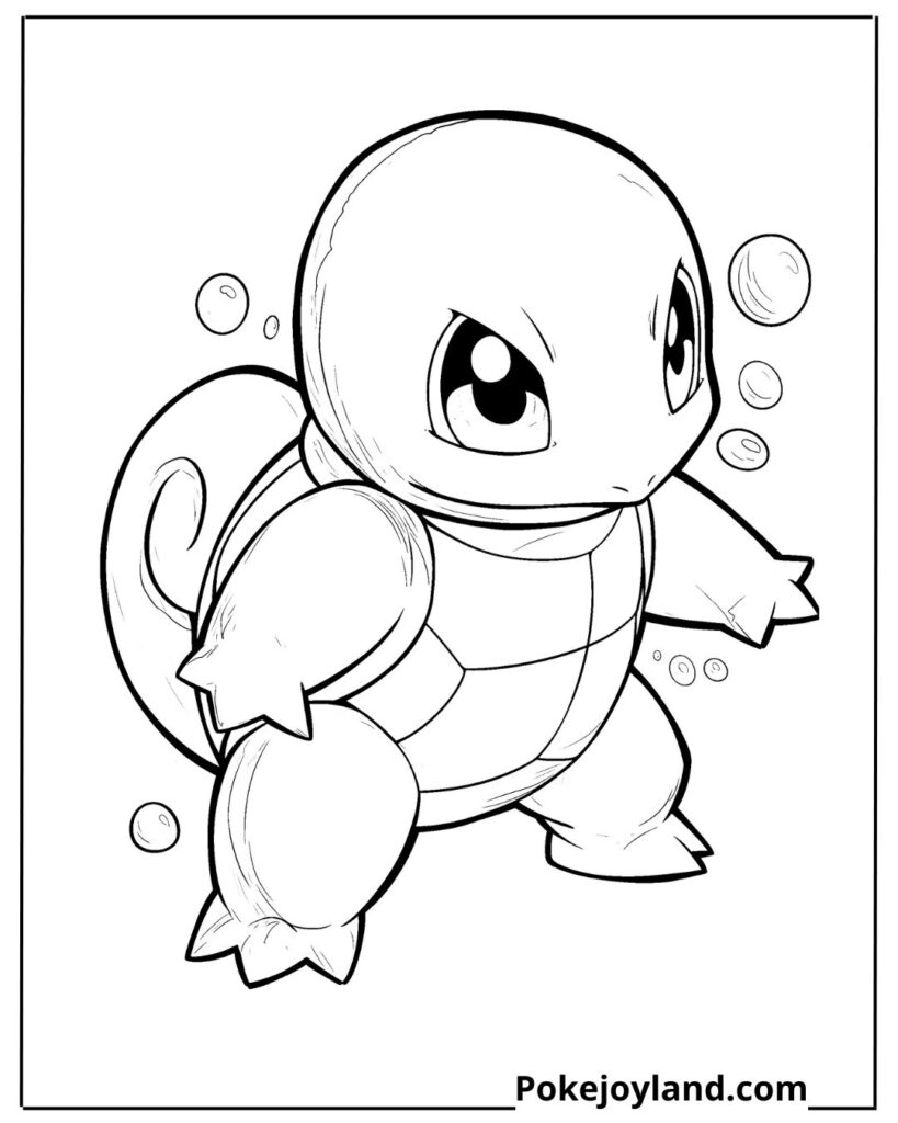 Squirtle Coloring Page