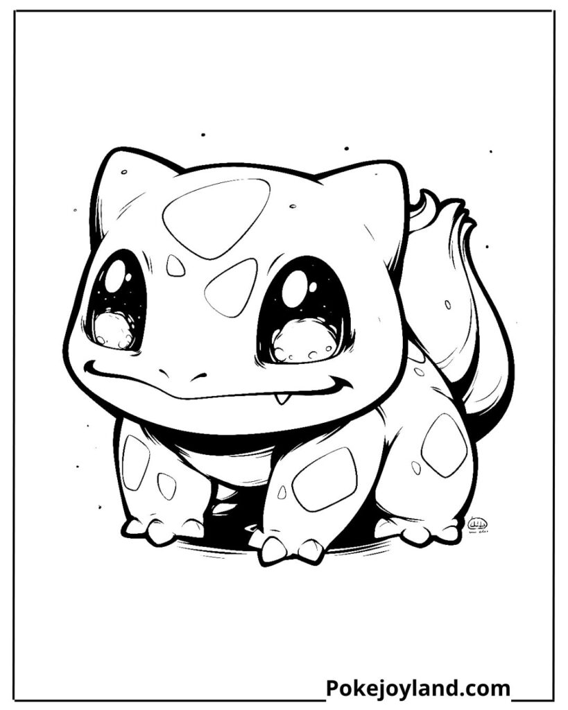 Baby Bulbasaur Coloring Page