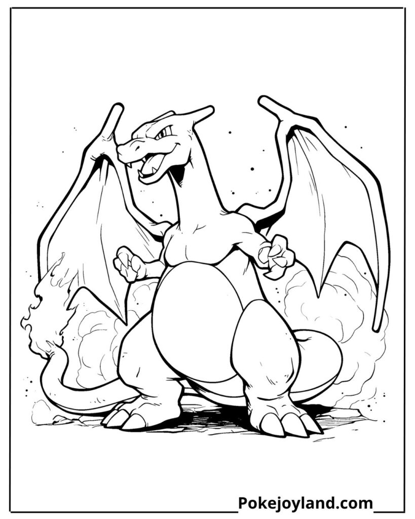 Charizard Coloring Page