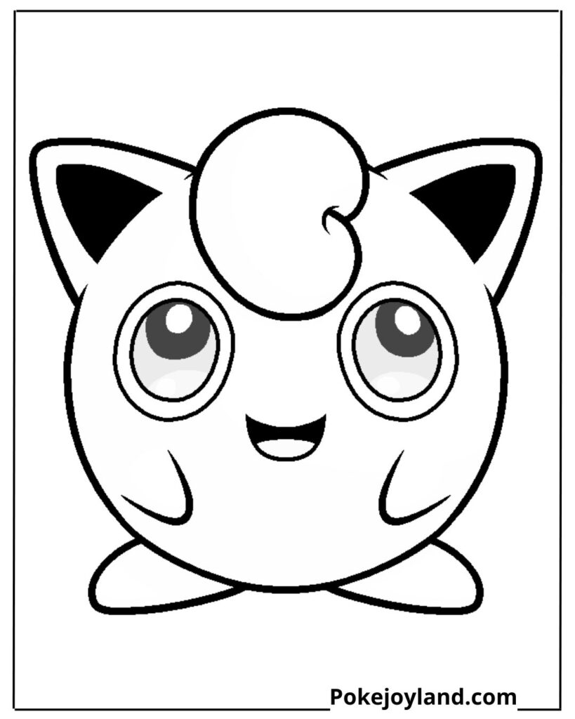 Jigglypuff coloring page