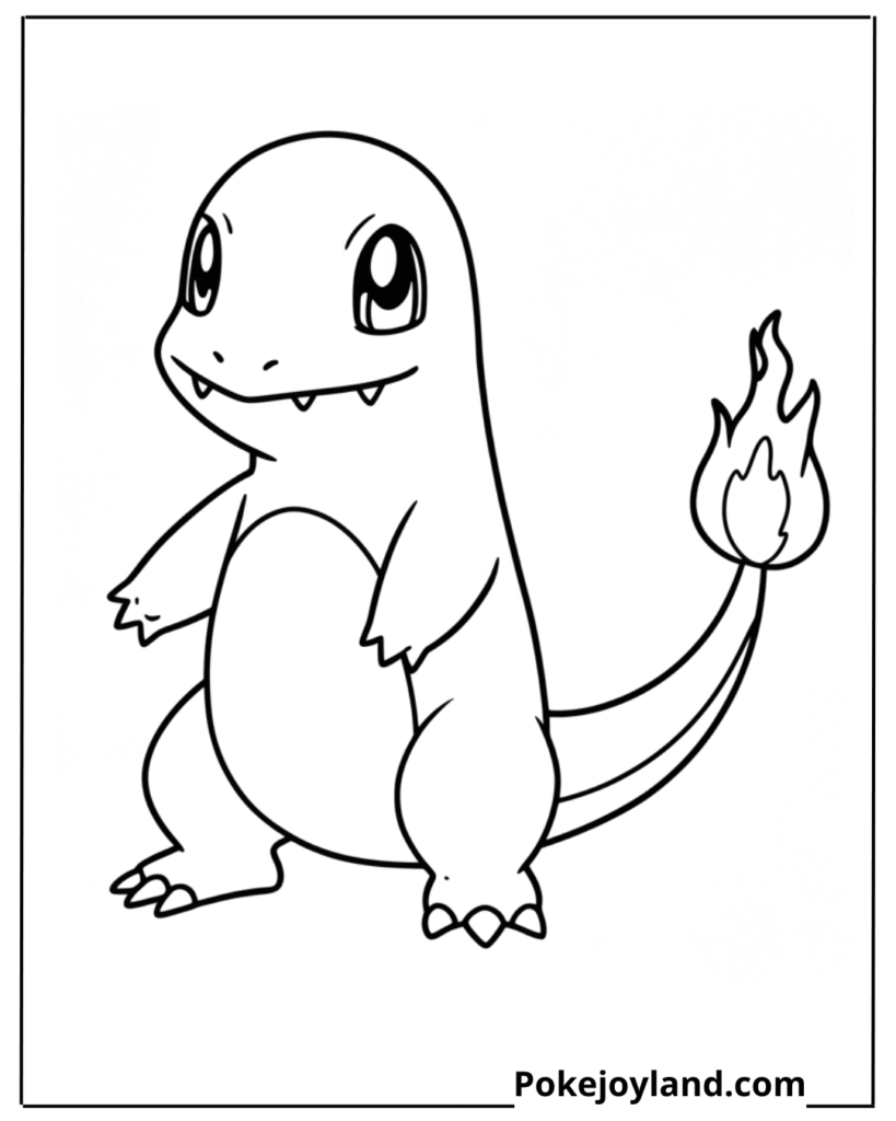 Charmander Coloring Page