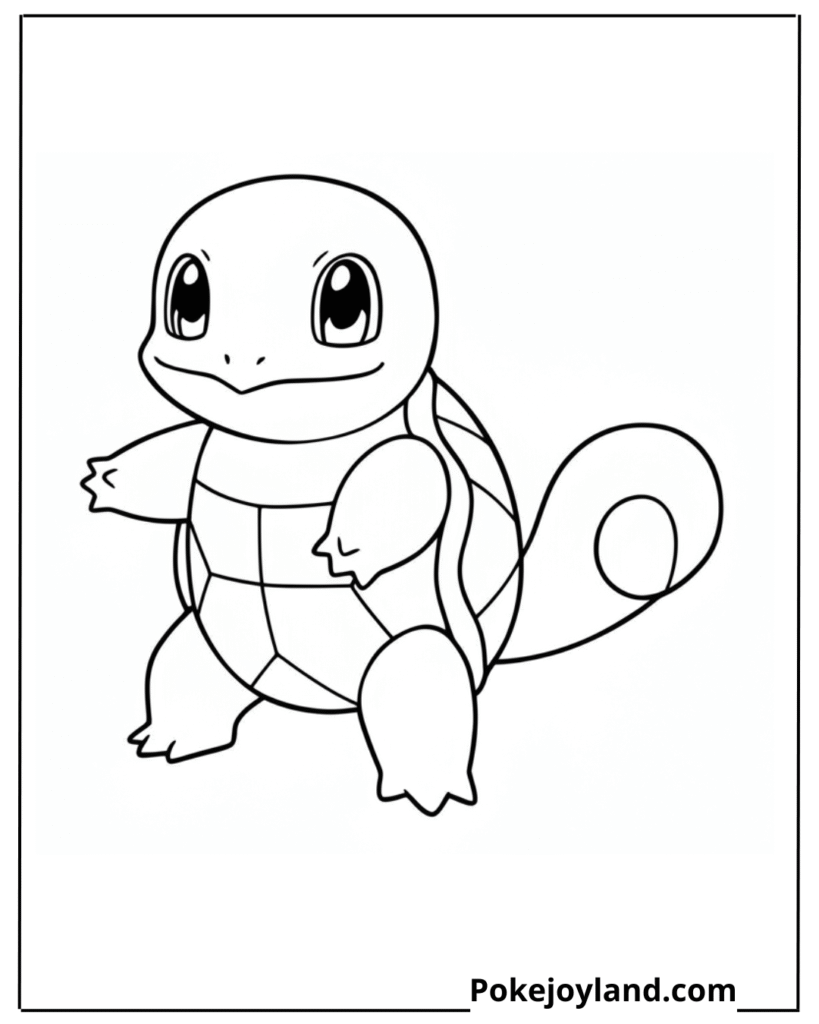 Squirtle Coloring Page
