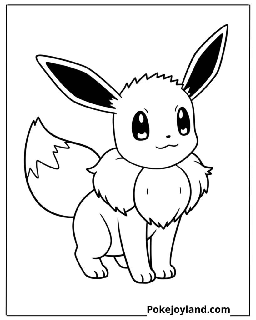 Eevee Coloring Page